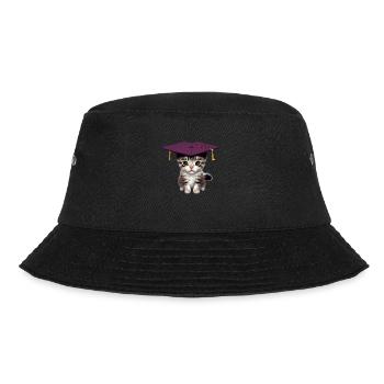 Bachelor Cat Studies Graduate School Leaving Certificate - Bucket Hat - black - Front - Lela (165cm)