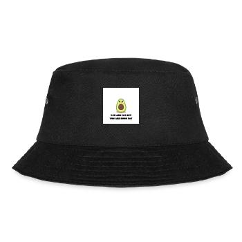 Süße Avocado - Bucket Hat - Schwarz - Vorne - Lela (165cm)