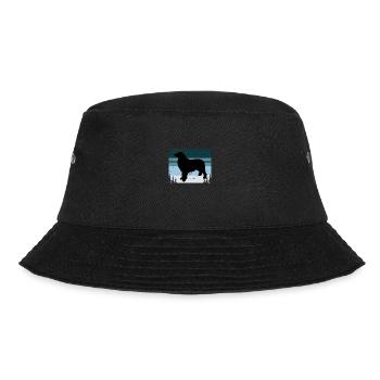 Berner Laufhund Dog Love Silhouette Vintage Sunset - Bucket Hat - black - Front - Lela (165cm)