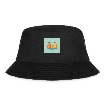 Orange und Birne - Bucket Hat - Schwarz - Vorne - Lela (165cm)