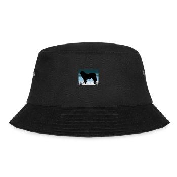 Caucasian Shepherd Dog Silhouette Retro Sunset - Bucket Hat - black - Front - Lela (165cm)