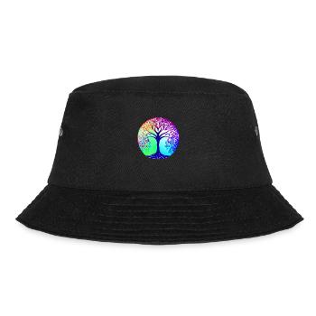 Yoga, Tree of Life, Tree of Life, Meditation - Bucket Hat - black - Front - Lela (165cm)