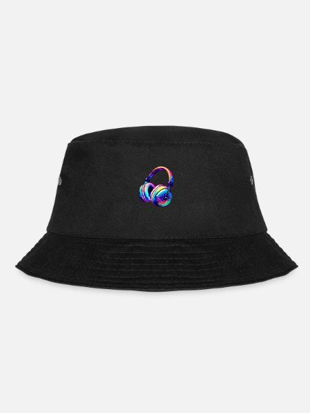 Kopfhörer Sänger Musik hören Gamer Gesang Musiker - Bucket Hat - Schwarz