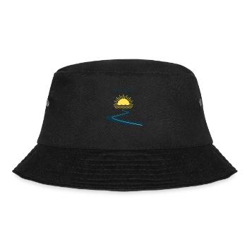 DER WEG IST DAS ZIEL - Bucket Hat - Schwarz - Vorne - Lela (165cm)