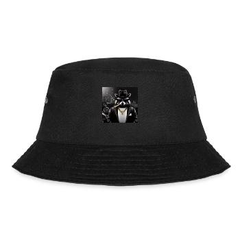 Gangster Waschbär - Bucket Hat - Schwarz - Vorne - Lela (165cm)