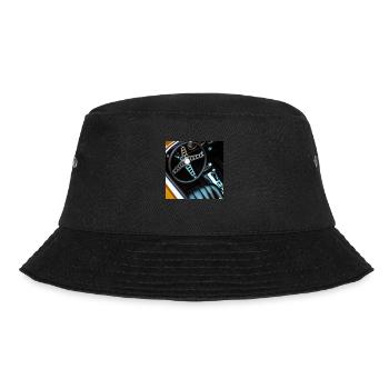 cooles vintage design eines Sport Autos - Bucket Hat - Schwarz - Vorne - Lela (165cm)