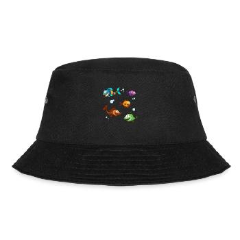 Fische - Bucket Hat - Schwarz - Vorne - Lela (165cm)
