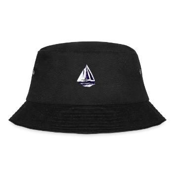 Segeln Segelboot Segelsport Segler Segelschiff - Bucket Hat - Schwarz - Vorne - Lela (165cm)