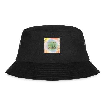 Einatmen ausatmen lächeln - Bucket Hat - Schwarz - Vorne - Lela (165cm)