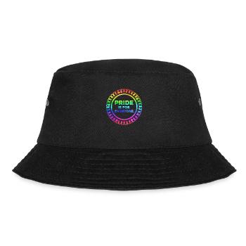 Stolz ist für alle da - Bucket Hat - Schwarz - Vorne - Lela (165cm)