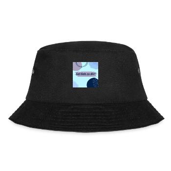 Sei lieb zu dir - Bucket Hat - Schwarz - Vorne - Lela (165cm)