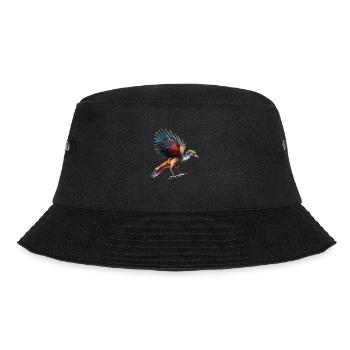 Dinosaurs have evolved into birds - Bucket Hat - black - Front - Lela (165cm)