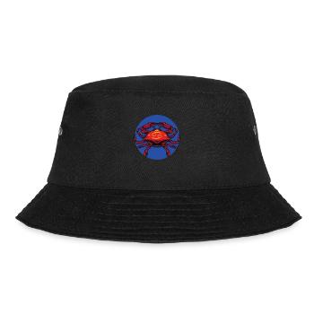 Zodiac - Star Sign - Cancer - neg - Bucket Hat - Schwarz - Vorne - Lela (165cm)
