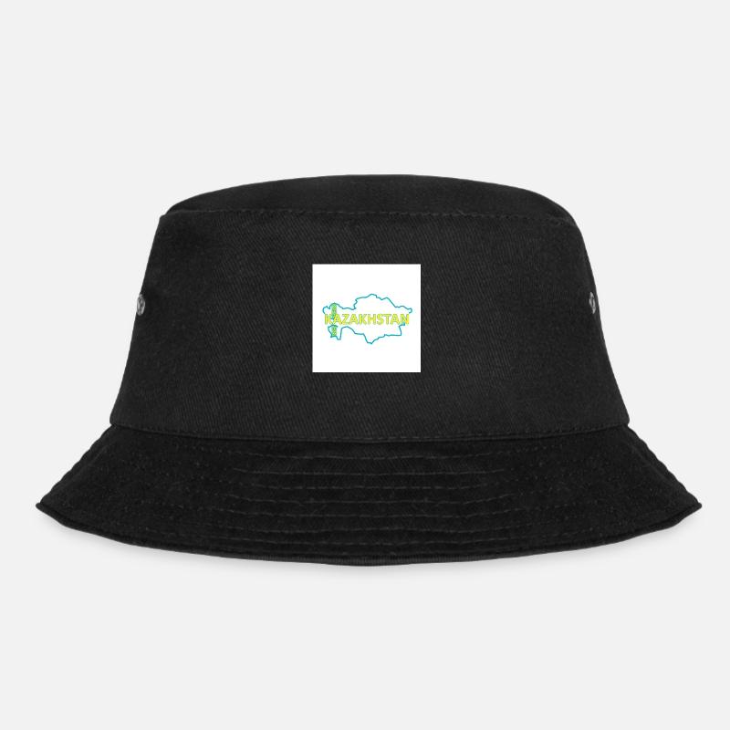 Karte von Kasachstan - Bucket Hat - Schwarz