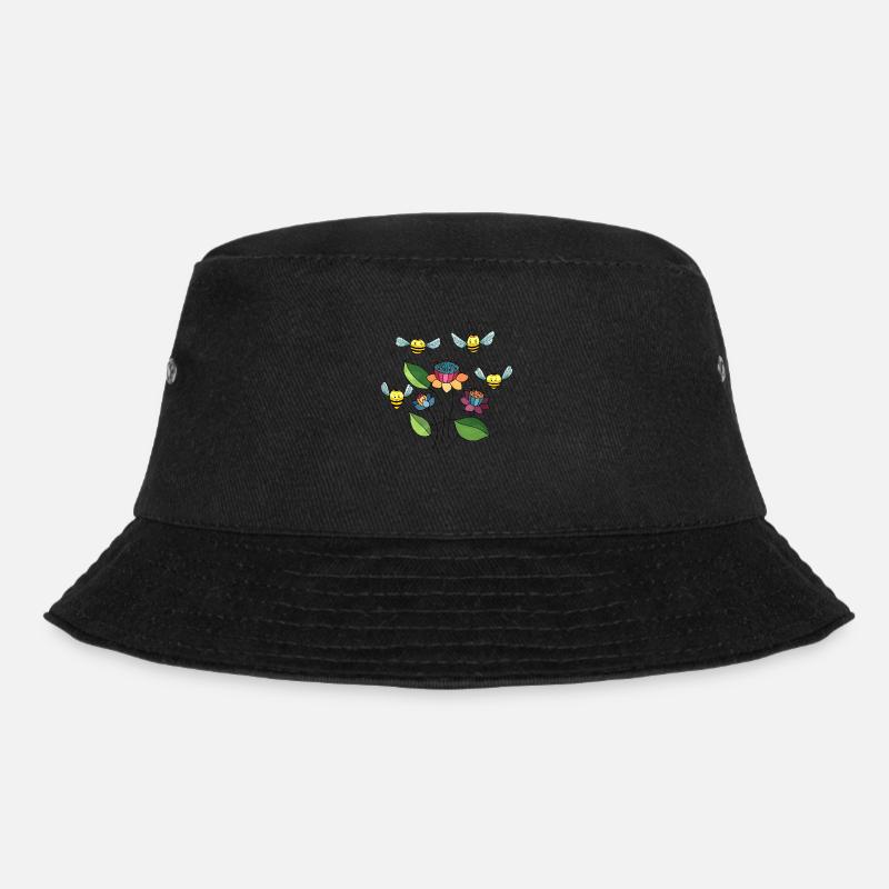 Bienen - Bucket Hat - Schwarz