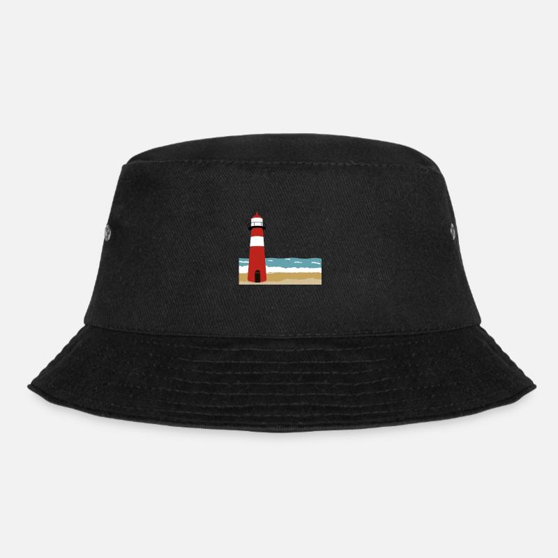 Leuchtturm - Bucket Hat - Schwarz