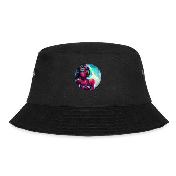 Colorful Abstract Woman Art - Bucket Hat - Schwarz - Vorne - Lela (165cm)