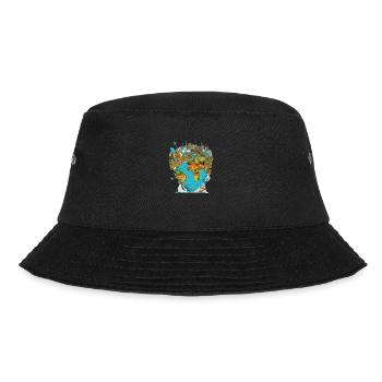 Die Denkmäler der Welt Nr. 3 - Bucket Hat - Schwarz - Vorne - Lela (165cm)