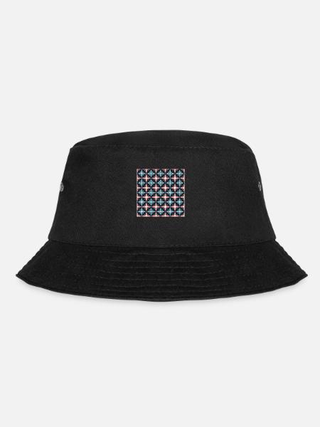 Tiles Seamless Pattern Motif Geometric Modern Art - Bucket Hat - black