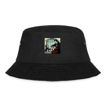 Comic style Vampire 2 - Bucket Hat - Schwarz - Vorne - Lela (165cm)