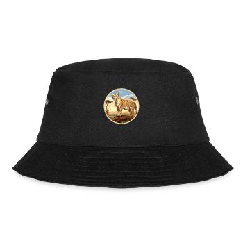 Leopard - Bucket Hat - Schwarz - Vorne - Lela (165cm)