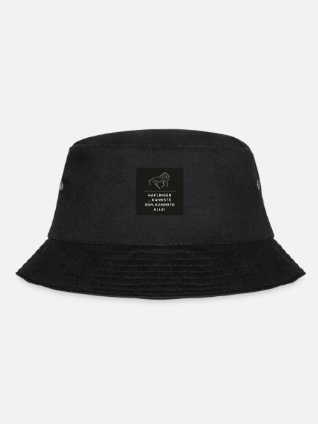 Spruch Pferde - Haflinger - kannste den - Bucket Hat - Schwarz