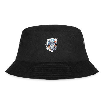 Opa biker siou - Bucket Hat - Schwarz - Vorne - Lela (165cm)