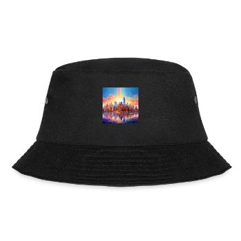 icecrusher New YorkSkyline Cartographic - Bucket Hat - black - Front - Lela (165cm)