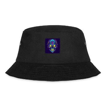 Birthday Skeleton Costume Spooky Skateboard Heart - Bucket Hat - black - Front - Lela (165cm)