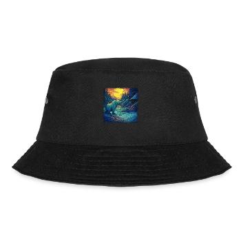 panda bear koala present statement geek birthday - Bucket Hat - Schwarz - Vorne - Lela (165cm)