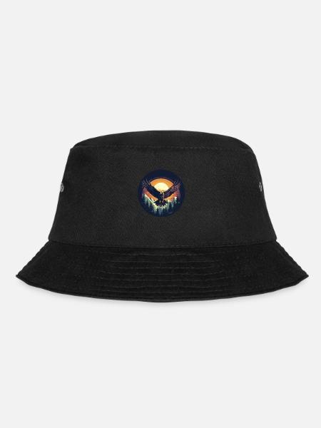 Natural wonders - eagles in the air - Bucket Hat - black