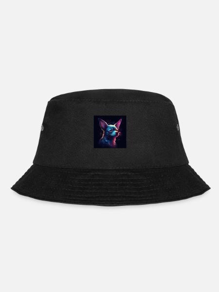 Chihuahua art - Bucket Hat - black