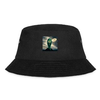 Außerirdischer Schrei - Bucket Hat - Schwarz - Vorne - Lela (165cm)