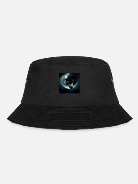 Wolf Moon Mystic 4 - Bucket Hat - Schwarz