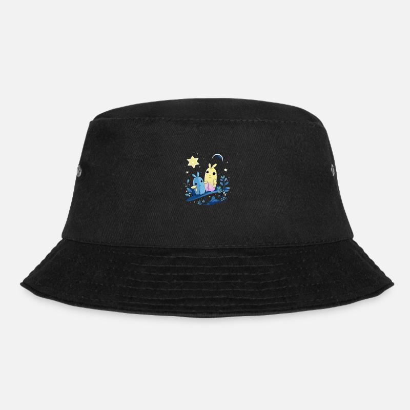 Sui und Kui in Bewegung - Bucket Hat - Schwarz