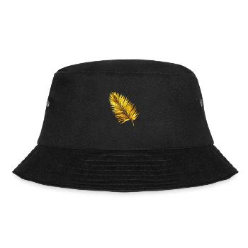 Goldenes Palmenblatt/Palmenwedel im edlen Design - Bucket Hat - Schwarz - Vorne - Lela (165cm)