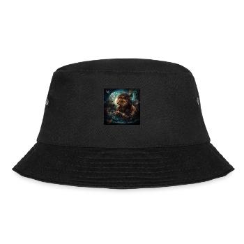 Löwe in Fantasiewelt - Bucket Hat - Schwarz - Vorne - Lela (165cm)