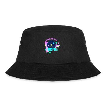 90er Jahre Niedlich 80er Jahre Retro Vintage Lustig Cool Nostalgie - Bucket Hat - Schwarz - Vorne - Lela (165cm)