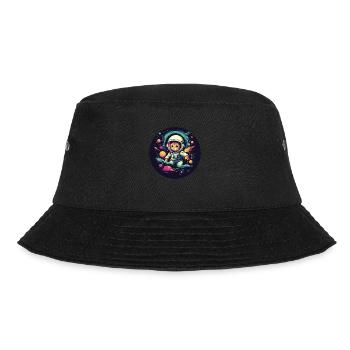 Spacecat: Cat in cosmic adventure - Bucket Hat - black - Front - Lela (165cm)