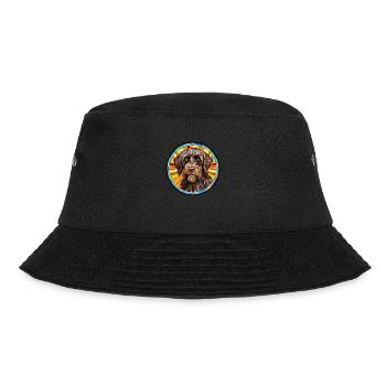Wirehaired Pointing Griffon Dog Breed Watercolor G - Bucket Hat - black - Front - Lela (165cm)