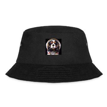 King Charles Cavalier Astronaut - Bucket Hat - black - Front - Lela (165cm)