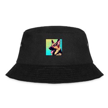 German Shepherd Pop Art - Bucket Hat - black - Front - Lela (165cm)