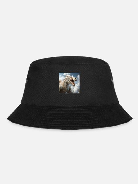 Weißer Drache - Bucket Hat - Schwarz