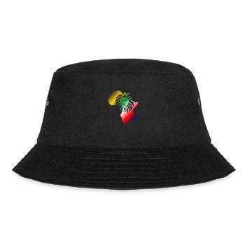 Afrika Löwe-Symbol Stärke des afrikanischen Kontinents - Bucket Hat - Schwarz - Vorne - Lela (165cm)