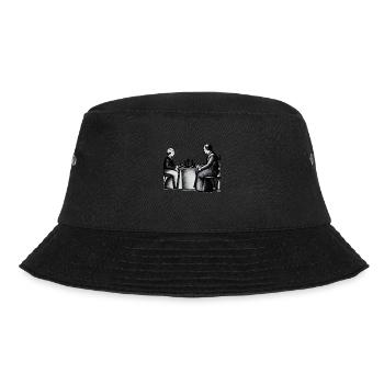 Family Game Chess - Father and Son - Bucket Hat - black - Front - Lela (165cm)