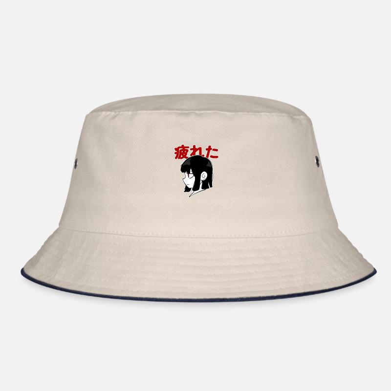 Anime Mädchen Müde Bucket Hat