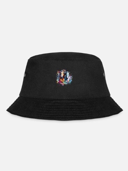 Horses, horses - Bucket Hat - black