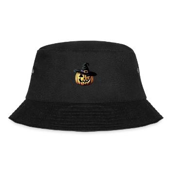 Pumpkin Costume Halloween Pumpkin Costume Gift - Bucket Hat - black - Front - Lela (165cm)