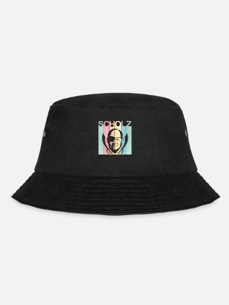 Retro Scholz witzelt Fluch der Karibik - Bucket Hat - Schwarz