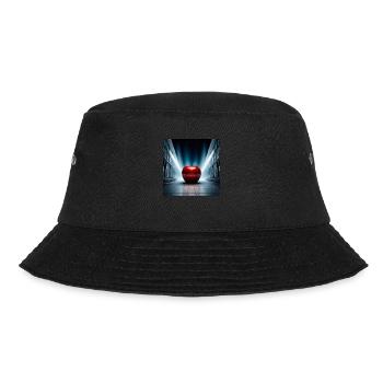 Apfel in der City - Bucket Hat - Schwarz - Vorne - Lela (165cm)